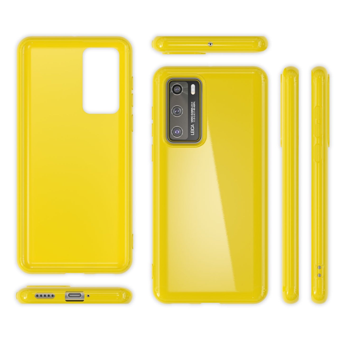 NALIA Silikon Handyhülle kompatibel mit Huawei P40 Hülle, Dünne TPU Schutzhülle Soft Phone Case Cover, Ultra-Slim Backcover Gummi Bumper Handy-Tasche Schale Backcase Etui Softcase Weich