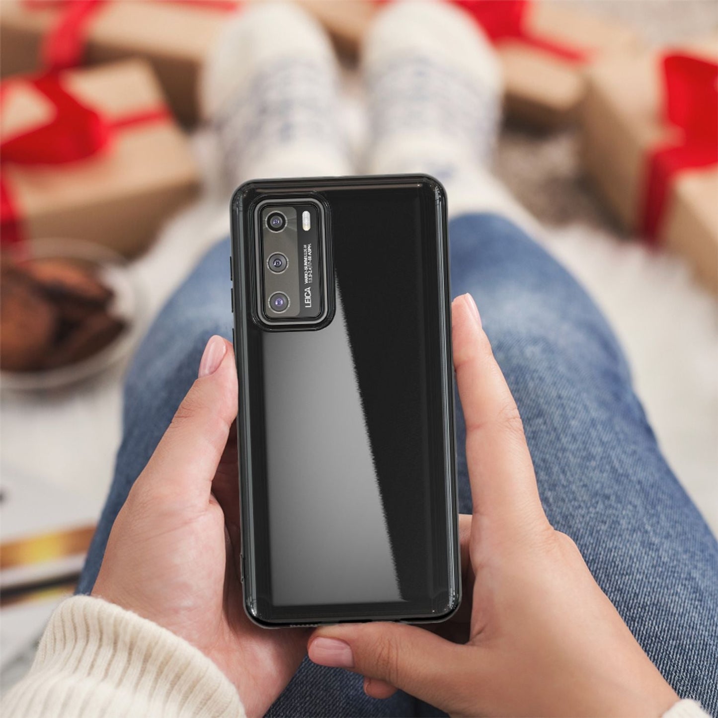 NALIA Silikon Handyhülle kompatibel mit Huawei P40 Hülle, Dünne TPU Schutzhülle Soft Phone Case Cover, Ultra-Slim Backcover Gummi Bumper Handy-Tasche Schale Backcase Etui Softcase Weich