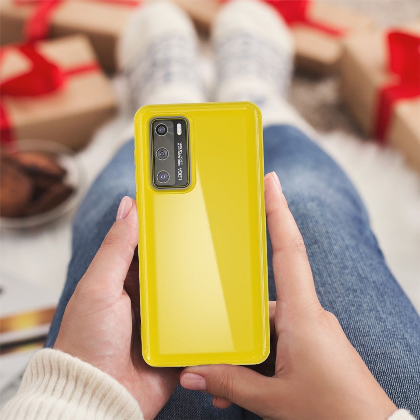 NALIA Silikon Handyhülle kompatibel mit Huawei P40 Hülle, Dünne TPU Schutzhülle Soft Phone Case Cover, Ultra-Slim Backcover Gummi Bumper Handy-Tasche Schale Backcase Etui Softcase Weich