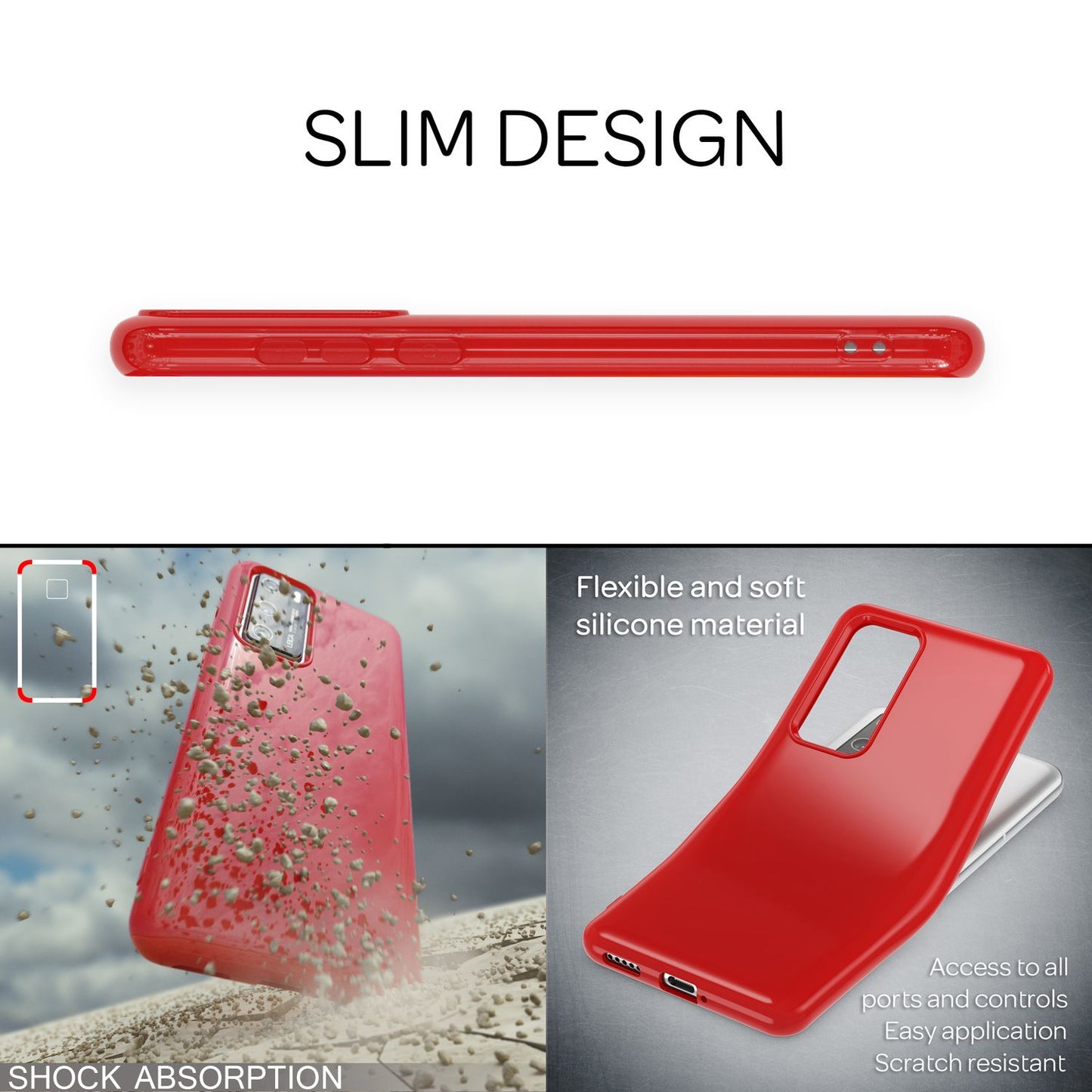 NALIA Silikon Handyhülle kompatibel mit Huawei P40 Hülle, Dünne TPU Schutzhülle Soft Phone Case Cover, Ultra-Slim Backcover Gummi Bumper Handy-Tasche Schale Backcase Etui Softcase Weich