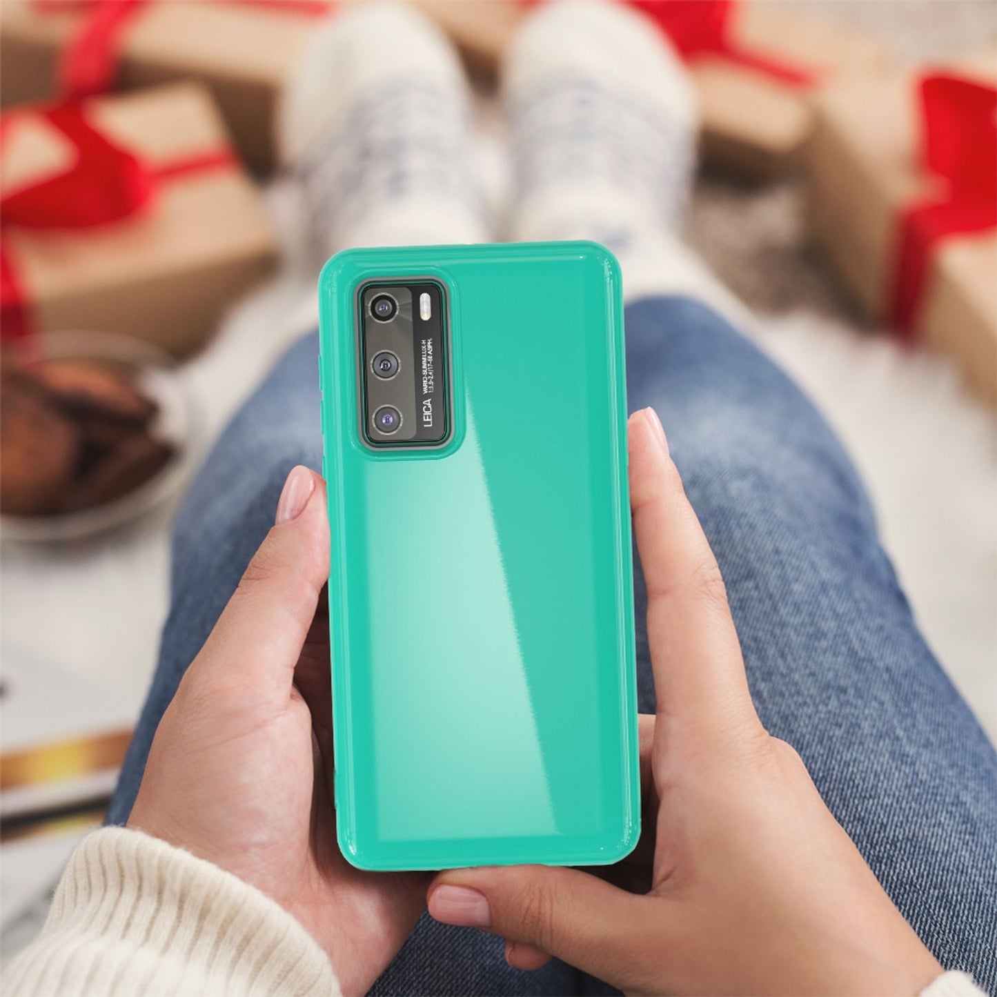 NALIA Silikon Handyhülle kompatibel mit Huawei P40 Hülle, Dünne TPU Schutzhülle Soft Phone Case Cover, Ultra-Slim Backcover Gummi Bumper Handy-Tasche Schale Backcase Etui Softcase Weich