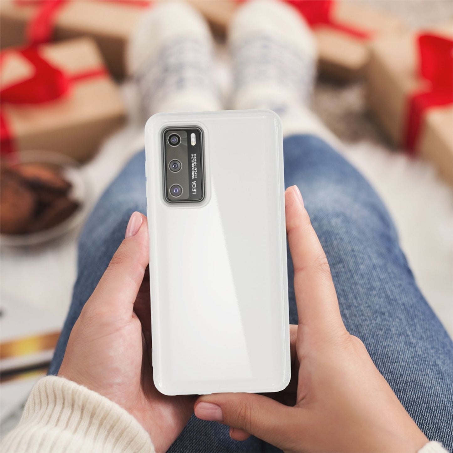 NALIA Silikon Handyhülle kompatibel mit Huawei P40 Hülle, Dünne TPU Schutzhülle Soft Phone Case Cover, Ultra-Slim Backcover Gummi Bumper Handy-Tasche Schale Backcase Etui Softcase Weich