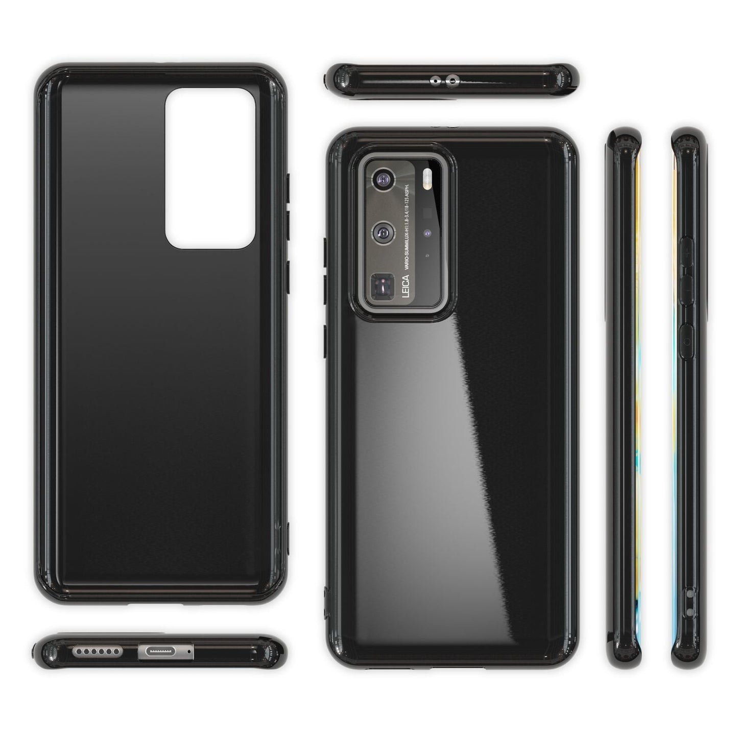 NALIA Silikon Handyhülle kompatibel mit Huawei P40 Pro Hülle, Dünne TPU Schutzhülle Soft Phone Case Cover, Ultra-Slim Backcover Gummi Bumper Handy-Tasche Schale Backcase Etui Softcase