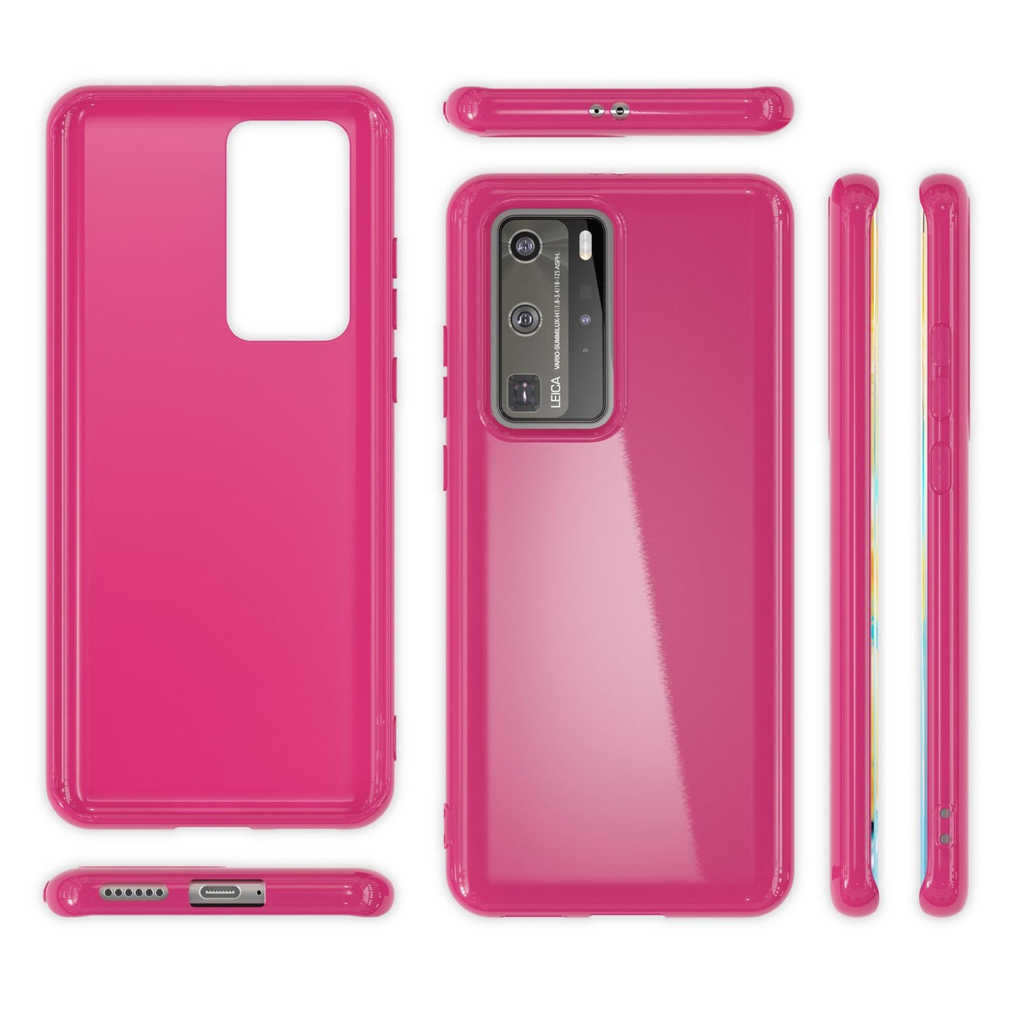 NALIA Silikon Handyhülle kompatibel mit Huawei P40 Pro Hülle, Dünne TPU Schutzhülle Soft Phone Case Cover, Ultra-Slim Backcover Gummi Bumper Handy-Tasche Schale Backcase Etui Softcase