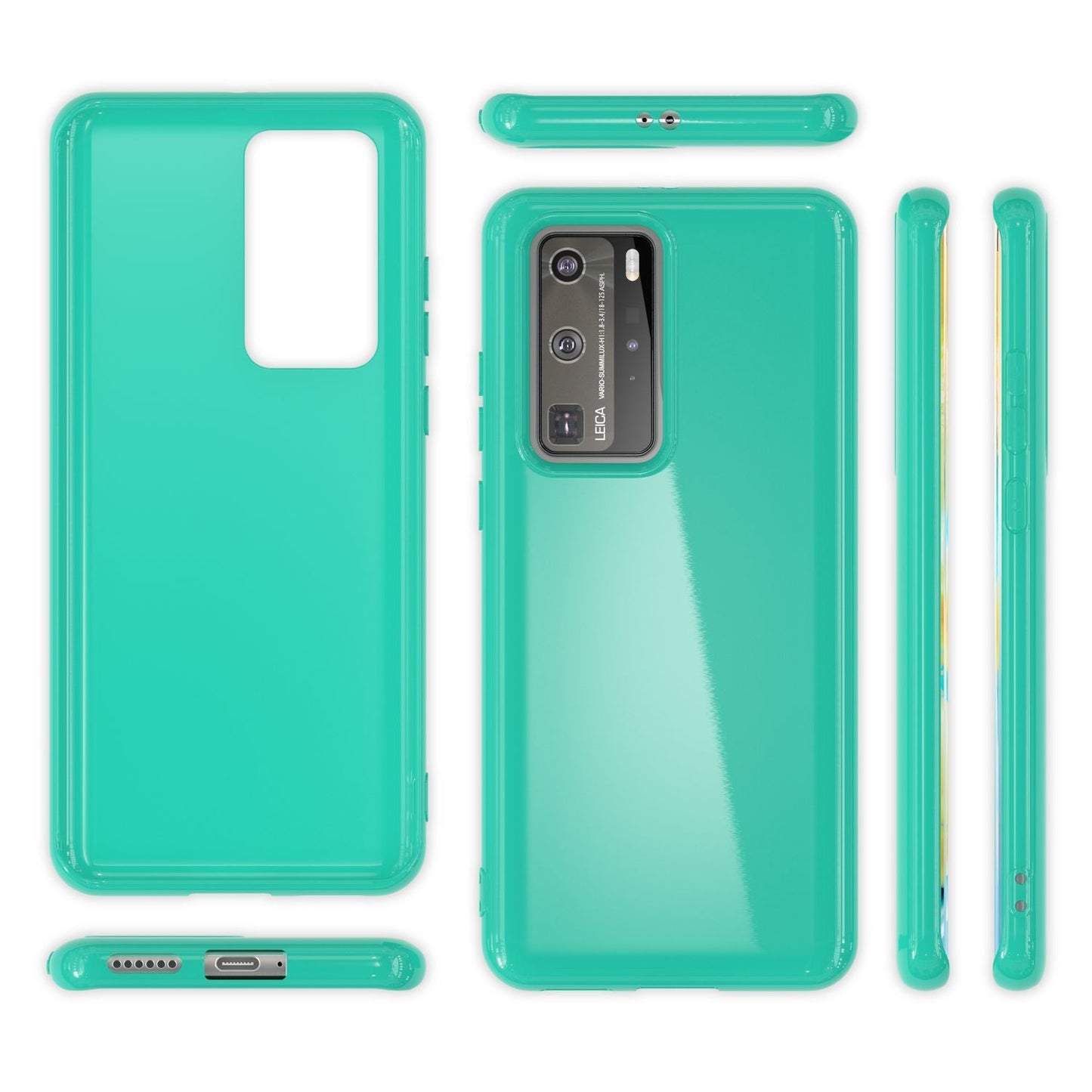 NALIA Silikon Handyhülle kompatibel mit Huawei P40 Pro Hülle, Dünne TPU Schutzhülle Soft Phone Case Cover, Ultra-Slim Backcover Gummi Bumper Handy-Tasche Schale Backcase Etui Softcase