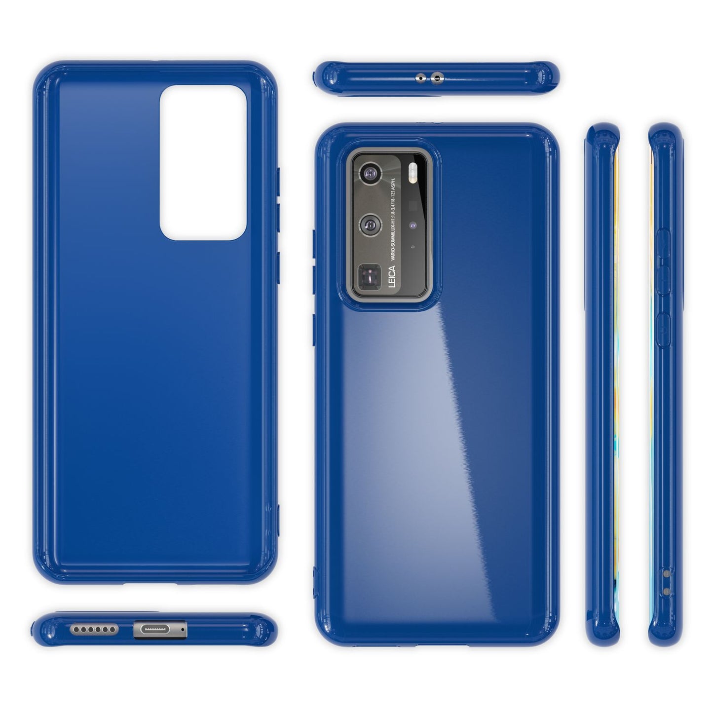 NALIA Silikon Handyhülle kompatibel mit Huawei P40 Pro Hülle, Dünne TPU Schutzhülle Soft Phone Case Cover, Ultra-Slim Backcover Gummi Bumper Handy-Tasche Schale Backcase Etui Softcase