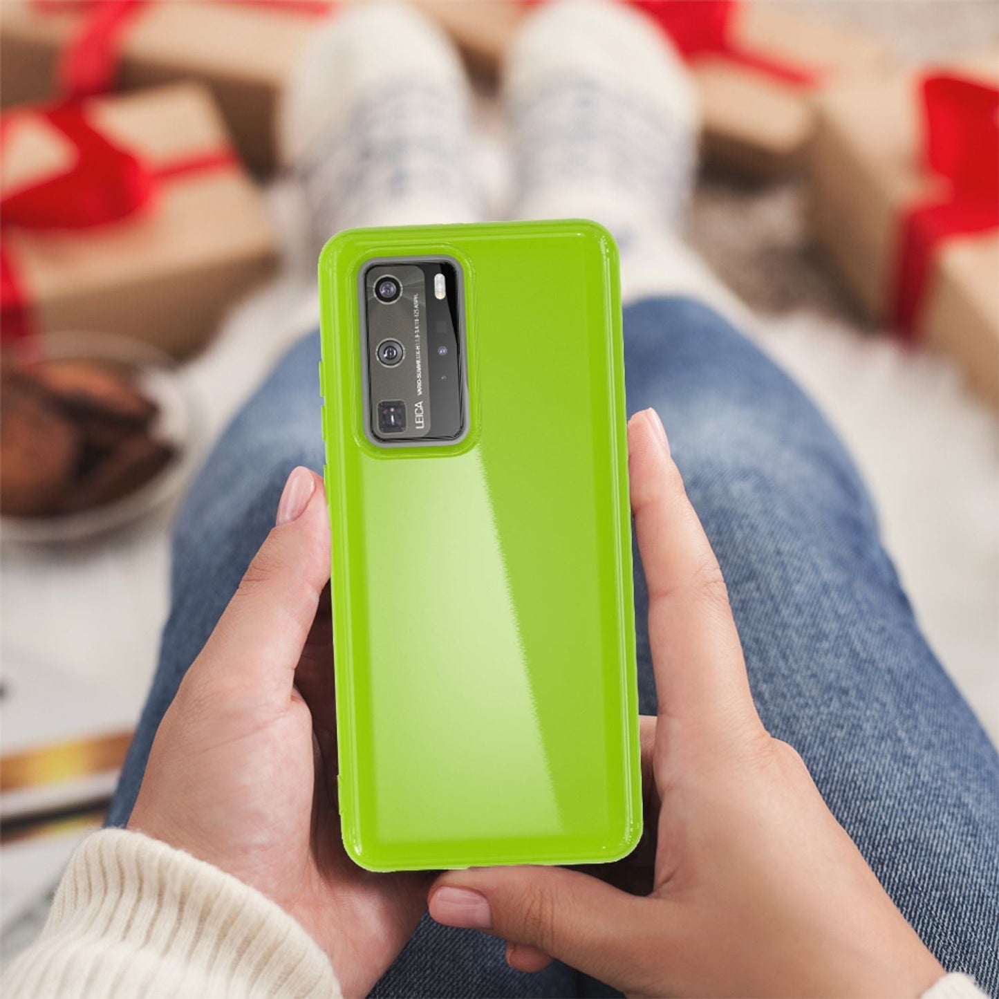 NALIA Silikon Handyhülle kompatibel mit Huawei P40 Pro Hülle, Dünne TPU Schutzhülle Soft Phone Case Cover, Ultra-Slim Backcover Gummi Bumper Handy-Tasche Schale Backcase Etui Softcase