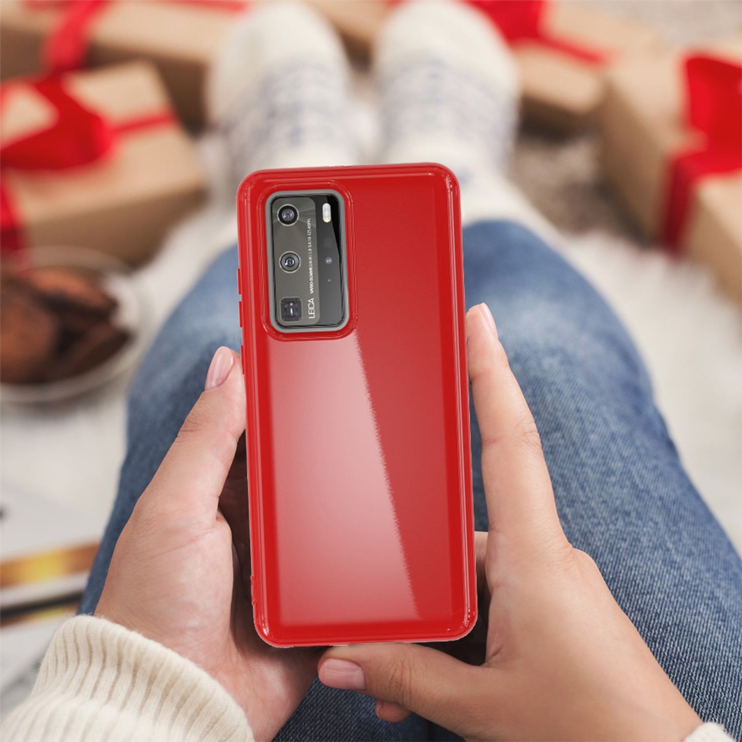 NALIA Silikon Handyhülle kompatibel mit Huawei P40 Pro Hülle, Dünne TPU Schutzhülle Soft Phone Case Cover, Ultra-Slim Backcover Gummi Bumper Handy-Tasche Schale Backcase Etui Softcase