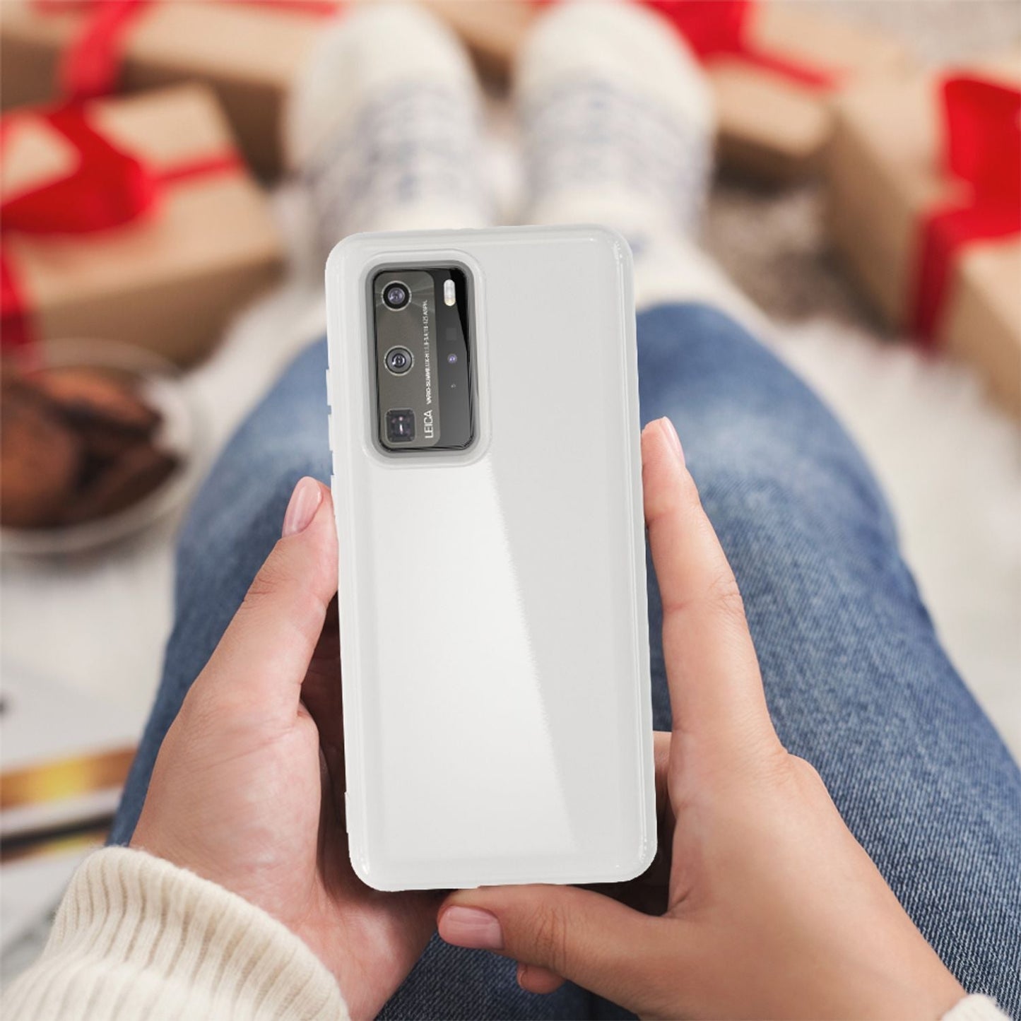 NALIA Silikon Handyhülle kompatibel mit Huawei P40 Pro Hülle, Dünne TPU Schutzhülle Soft Phone Case Cover, Ultra-Slim Backcover Gummi Bumper Handy-Tasche Schale Backcase Etui Softcase