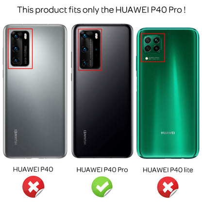 NALIA Silikon Handyhülle kompatibel mit Huawei P40 Pro Hülle, Dünne TPU Schutzhülle Soft Phone Case Cover, Ultra-Slim Backcover Gummi Bumper Handy-Tasche Schale Backcase Etui Softcase