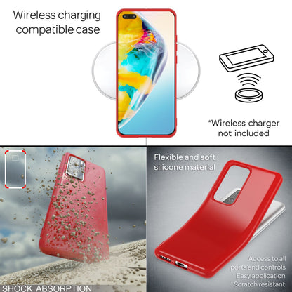 NALIA Silikon Handyhülle kompatibel mit Huawei P40 Pro Hülle, Dünne TPU Schutzhülle Soft Phone Case Cover, Ultra-Slim Backcover Gummi Bumper Handy-Tasche Schale Backcase Etui Softcase