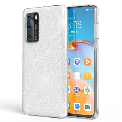 NALIA Glitzerhülle für Huawei P40 – Funkelnder Glitzer-Look & Grip – SHINEPOP (Silikon Case) – Marke aus Berlin