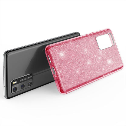 NALIA Glitzerhülle für Huawei P40 – Funkelnder Glitzer-Look & Grip – SHINEPOP (Silikon Case) – Marke aus Berlin