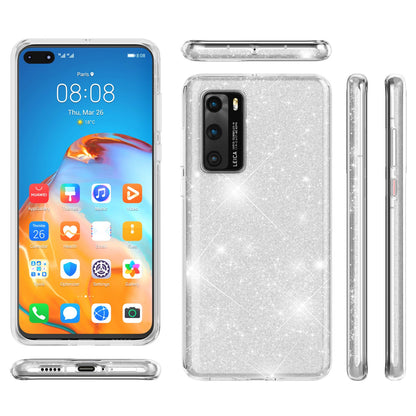 NALIA Glitzerhülle für Huawei P40 – Funkelnder Glitzer-Look & Grip – SHINEPOP (Silikon Case) – Marke aus Berlin