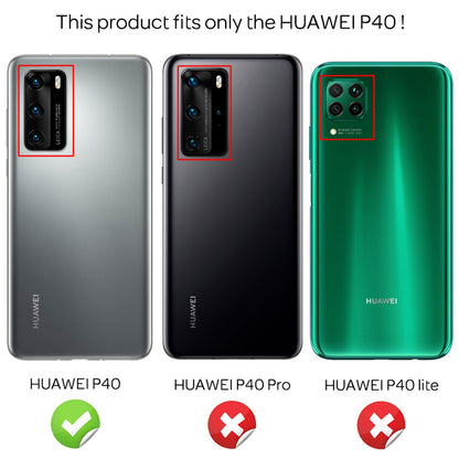NALIA Glitzerhülle für Huawei P40 – Funkelnder Glitzer-Look & Grip – SHINEPOP (Silikon Case) – Marke aus Berlin