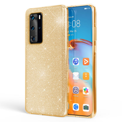 NALIA Glitzerhülle für Huawei P40 Pro – Funkelnder Glitzer-Look & Grip – SHINEPOP (Silikon Case) – Marke aus Berlin