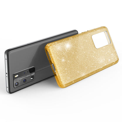 NALIA Glitzerhülle für Huawei P40 Pro – Funkelnder Glitzer-Look & Grip – SHINEPOP (Silikon Case) – Marke aus Berlin