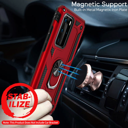 NALIA Panzerhülle für Huawei P40 Pro – Ring-Ständer 360° & Magnet-Halterung Kompatibel – RINGDEFEND (Stoßfestes Outdoor Case) – Marke aus Berlin