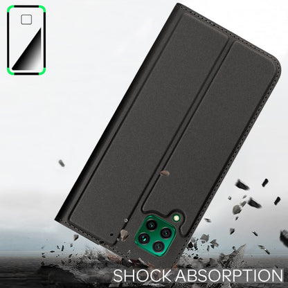 NALIA Klapphülle kompatibel mit Huawei P40 lite Hülle, Slim Flip Case Kunst-Leder Handyhülle Hard Cover Etui 360 Grad, Handy-Tasche Phone Book Bumper Schutzhülle Wallet Klappbar
