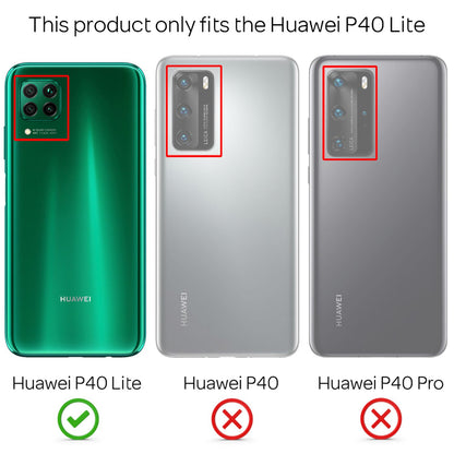 NALIA Klapphülle kompatibel mit Huawei P40 lite Hülle, Slim Flip Case Kunst-Leder Handyhülle Hard Cover Etui 360 Grad, Handy-Tasche Phone Book Bumper Schutzhülle Wallet Klappbar