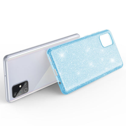 NALIA Glitzerhülle für Samsung Galaxy A71 – Funkelnder Glitzer-Look & Grip – SHINEPOP (Silikon Case) – Marke aus Berlin