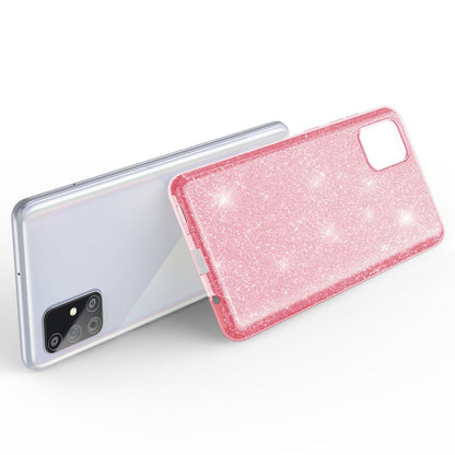 NALIA Glitzerhülle für Samsung Galaxy A71 – Funkelnder Glitzer-Look & Grip – SHINEPOP (Silikon Case) – Marke aus Berlin
