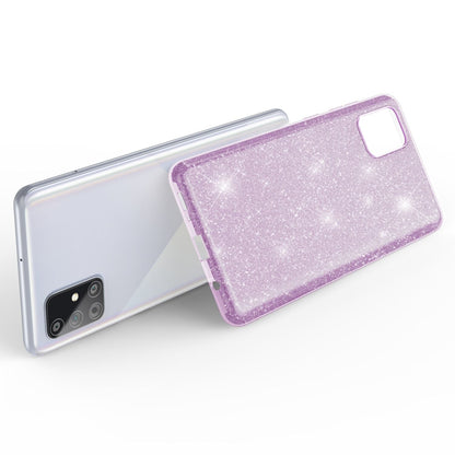 NALIA Glitzerhülle für Samsung Galaxy A71 – Funkelnder Glitzer-Look & Grip – SHINEPOP (Silikon Case) – Marke aus Berlin