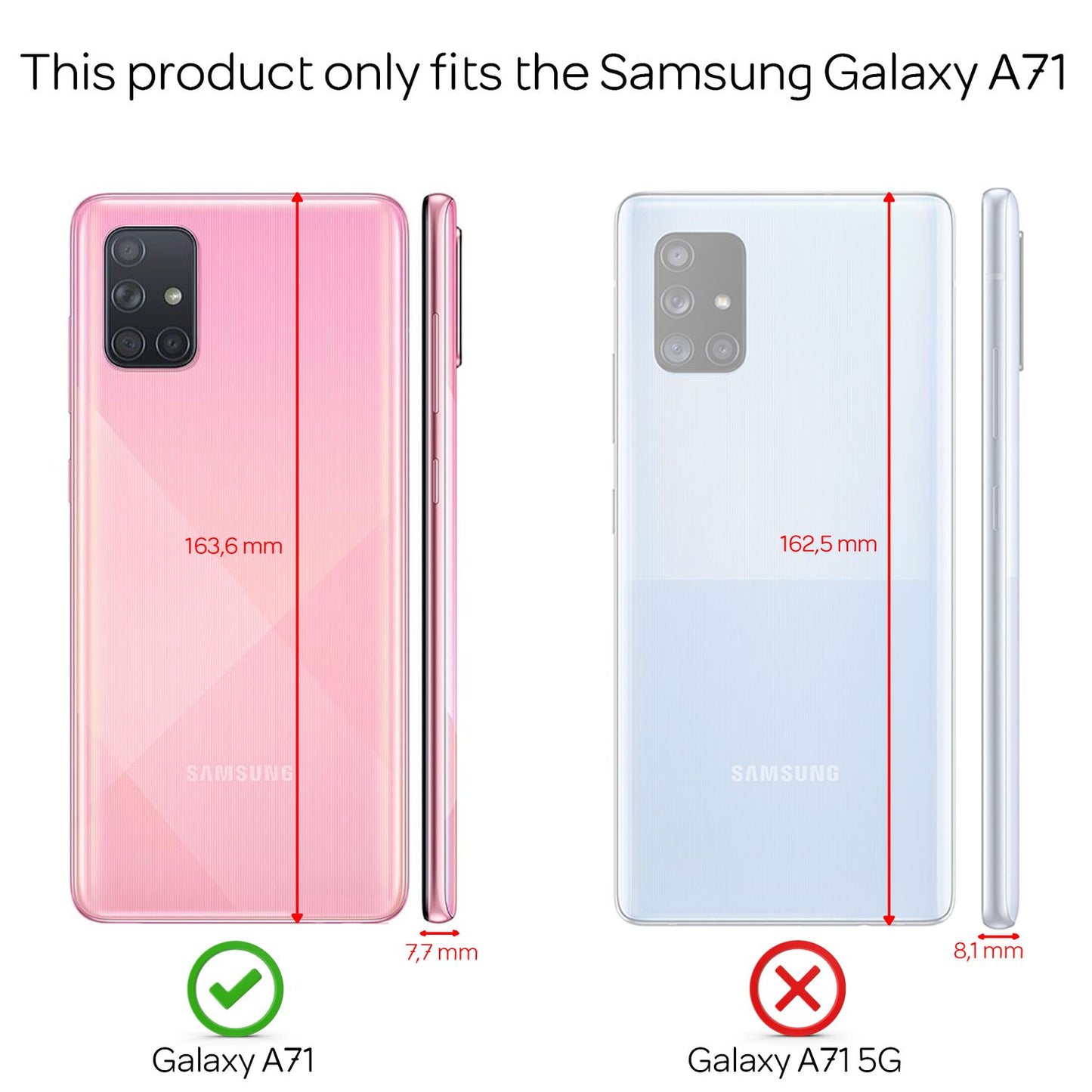 NALIA Glitzerhülle für Samsung Galaxy A71 – Funkelnder Glitzer-Look & Grip – SHINEPOP (Silikon Case) – Marke aus Berlin