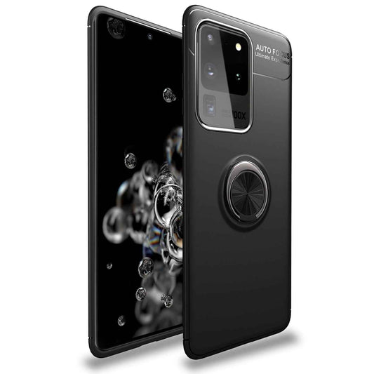 NALIA Ringhülle für Samsung Galaxy S20 Ultra – Ring-Ständer 360° & für Magnet-Halter – GRIP360 (Mattiertes Silikon Case) – Marke aus Berlin