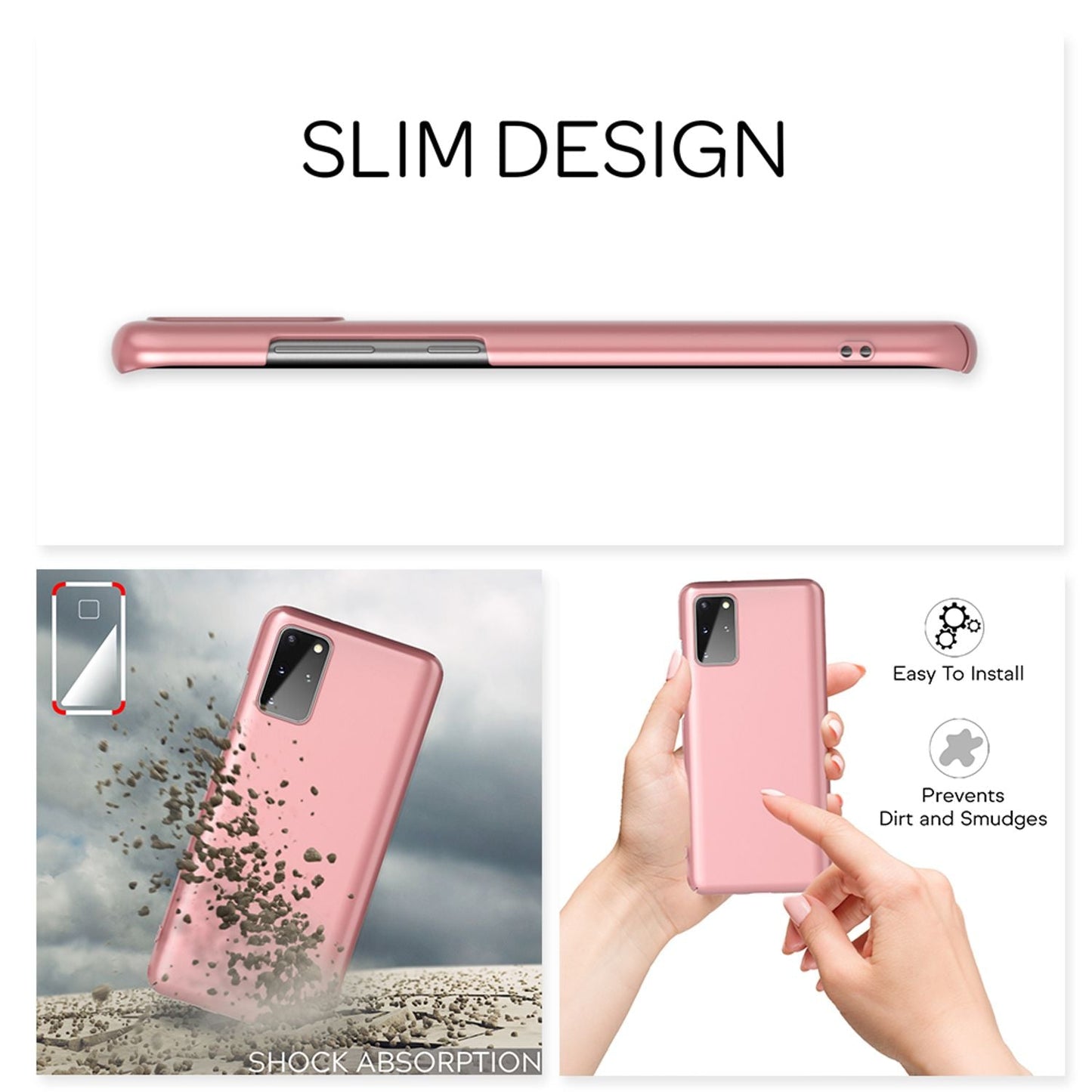 NALIA Ultra Slim Hardcase für Samsung Galaxy S20 Plus – Anti-Fingerabdruck & 0.5mm Dünn – PUREFIT (Matt & Leicht) – Marke aus Berlin