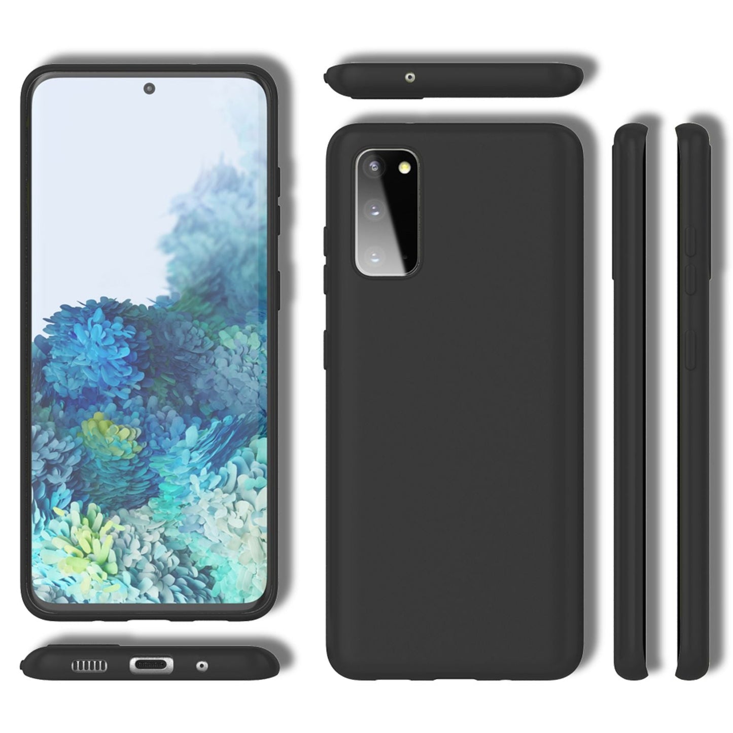 NALIA Neon Silikonhülle für Samsung Galaxy S20 – Soft-Touch & Signal-Neon – NEONSHOCK (Matte Schutzhülle) – Marke aus Berlin