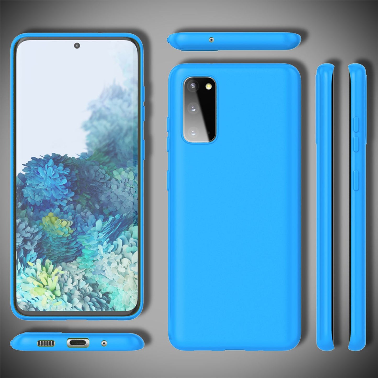 NALIA Neon Silikonhülle für Samsung Galaxy S20 – Soft-Touch & Signal-Neon – NEONSHOCK (Matte Schutzhülle) – Marke aus Berlin