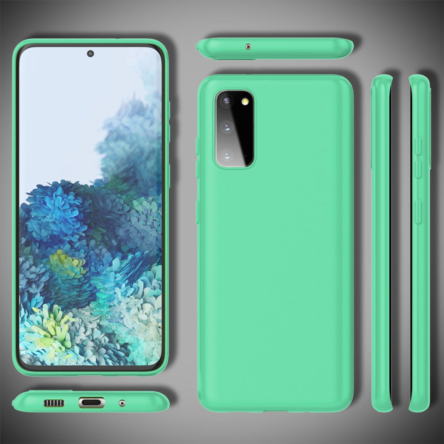 NALIA Neon Silikonhülle für Samsung Galaxy S20 – Soft-Touch & Signal-Neon – NEONSHOCK (Matte Schutzhülle) – Marke aus Berlin