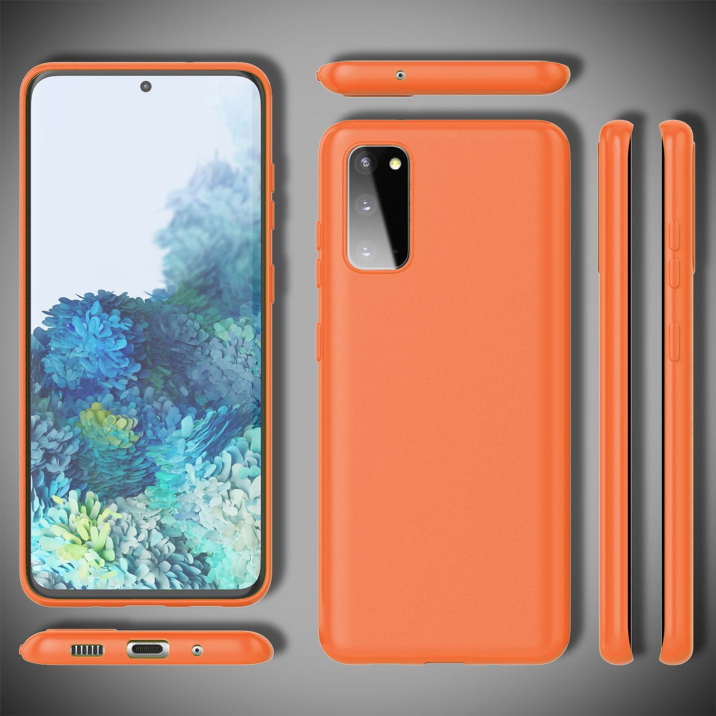 NALIA Neon Silikonhülle für Samsung Galaxy S20 – Soft-Touch & Signal-Neon – NEONSHOCK (Matte Schutzhülle) – Marke aus Berlin