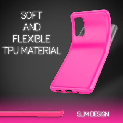 NALIA Neon Silikonhülle für Samsung Galaxy S20 – Soft-Touch & Signal-Neon – NEONSHOCK (Matte Schutzhülle) – Marke aus Berlin