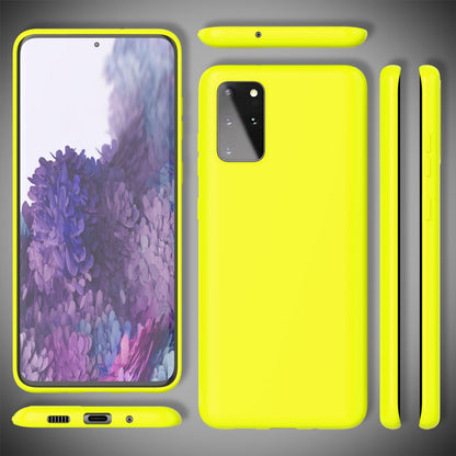 NALIA Neon Silikonhülle für Samsung Galaxy S20 Plus – Soft-Touch & Signal-Neon – NEONSHOCK (Matte Schutzhülle) – Marke aus Berlin