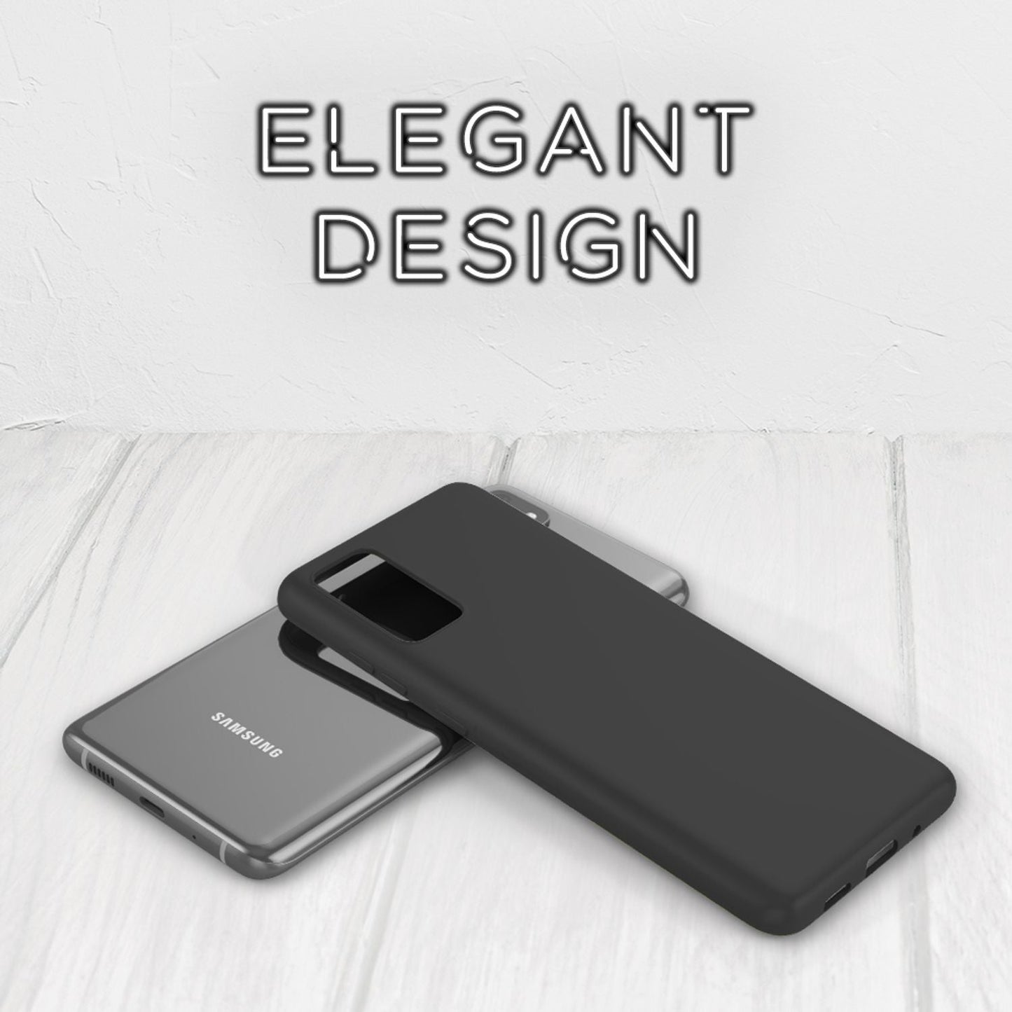 NALIA Neon Silikonhülle für Samsung Galaxy S20 Plus – Soft-Touch & Signal-Neon – NEONSHOCK (Matte Schutzhülle) – Marke aus Berlin