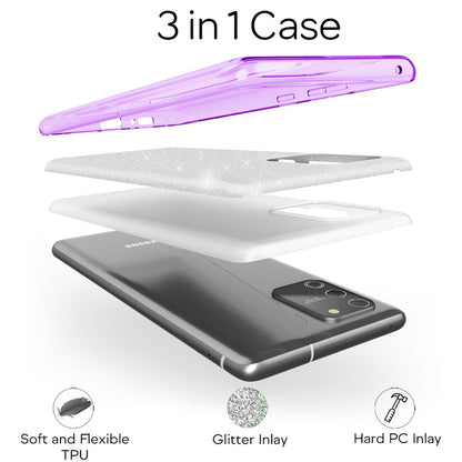 NALIA Glitzerhülle für Samsung Galaxy S10 Lite – Funkelnder Glitzer-Look & Grip – SHINEPOP (Silikon Case) – Marke aus Berlin