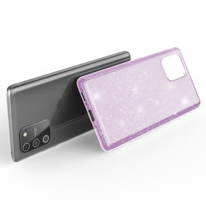 NALIA Glitzerhülle für Samsung Galaxy S10 Lite – Funkelnder Glitzer-Look & Grip – SHINEPOP (Silikon Case) – Marke aus Berlin