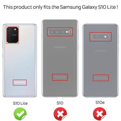 NALIA Glitzerhülle für Samsung Galaxy S10 Lite – Funkelnder Glitzer-Look & Grip – SHINEPOP (Silikon Case) – Marke aus Berlin