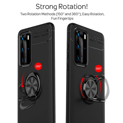 NALIA Ringhülle für Huawei P40 Pro – Ring-Ständer 360° & für Magnet-Halter – GRIP360 (Mattiertes Silikon Case) – Marke aus Berlin