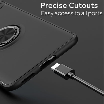 NALIA Ringhülle für Huawei P40 Pro – Ring-Ständer 360° & für Magnet-Halter – GRIP360 (Mattiertes Silikon Case) – Marke aus Berlin