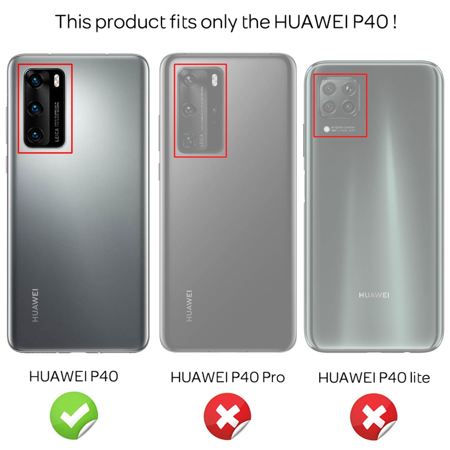 NALIA Ultra Slim Hardcase für Huawei P40 – Anti-Fingerabdruck & 0.5mm Dünn – PUREFIT (Matt & Leicht) – Marke aus Berlin
