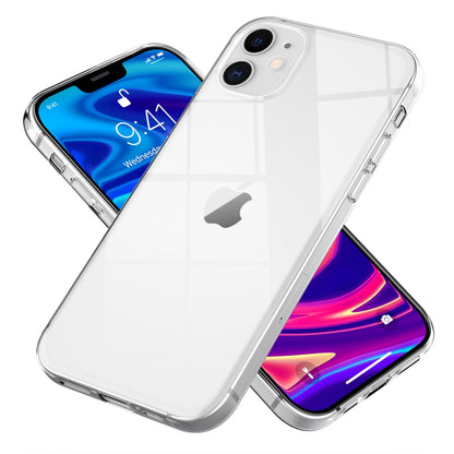 NALIA Transparente Silikonhülle für iPhone 12 Mini – Anti-Gelb & Rutschfest – GLAZE (Handyhülle Kristallklar, Schlank & Stoßfest) – Marke aus Berlin
