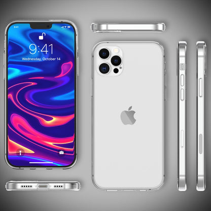 NALIA Transparente Silikonhülle für iPhone 12 Pro Max – Anti-Gelb & Rutschfest – GLAZE (Handyhülle Kristallklar, Schlank & Stoßfest) – Marke aus Berlin