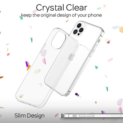 NALIA Transparente Silikonhülle für iPhone 12 Pro Max – Anti-Gelb & Rutschfest – GLAZE (Handyhülle Kristallklar, Schlank & Stoßfest) – Marke aus Berlin