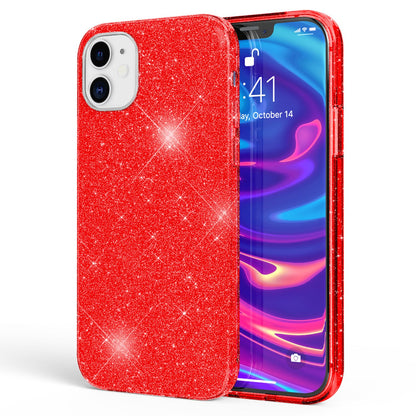 NALIA Glitzerhülle für iPhone 12 / 12 Pro – Funkelnder Glitzer-Look & Grip – SHINEPOP (Silikon Case) – Marke aus Berlin