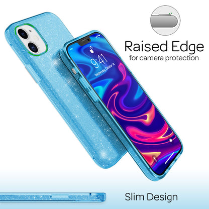 NALIA Glitzerhülle für iPhone 12 / 12 Pro – Funkelnder Glitzer-Look & Grip – SHINEPOP (Silikon Case) – Marke aus Berlin