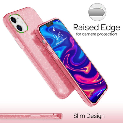 NALIA Glitzerhülle für iPhone 12 / 12 Pro – Funkelnder Glitzer-Look & Grip – SHINEPOP (Silikon Case) – Marke aus Berlin