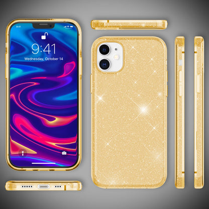 NALIA Glitzerhülle für iPhone 12 / 12 Pro – Funkelnder Glitzer-Look & Grip – SHINEPOP (Silikon Case) – Marke aus Berlin